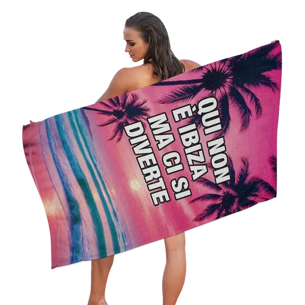 Asciugamani da Spiaggia e Piscina Personalizzati - Imprint Now - IT