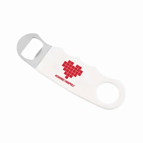 Apribottiglie Piatto con Impugnatura Bianca - Imprint Now - IT