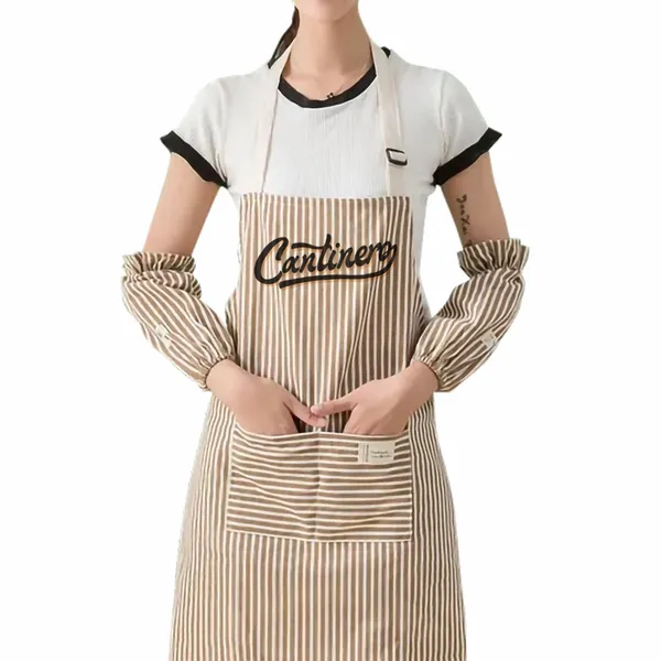Grembiule in Cotone e Lino a Righe - Imprint Now - IT