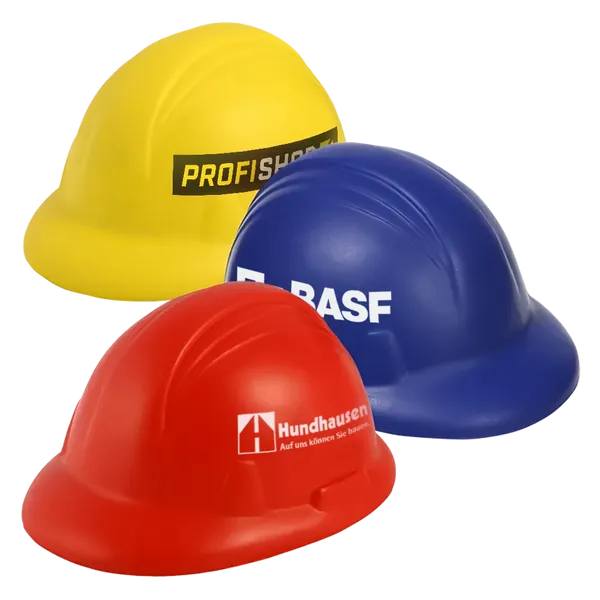 Stressball mit Schutzhelm-Motiv