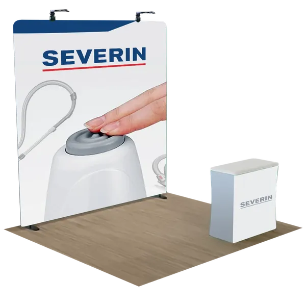 3 m x 2,4 m Gerades Zip-Up-Display - Imprint Now - DE