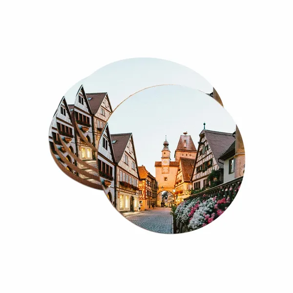 Benutzerdefinierte Foto-Fiberboard-Untersetzer