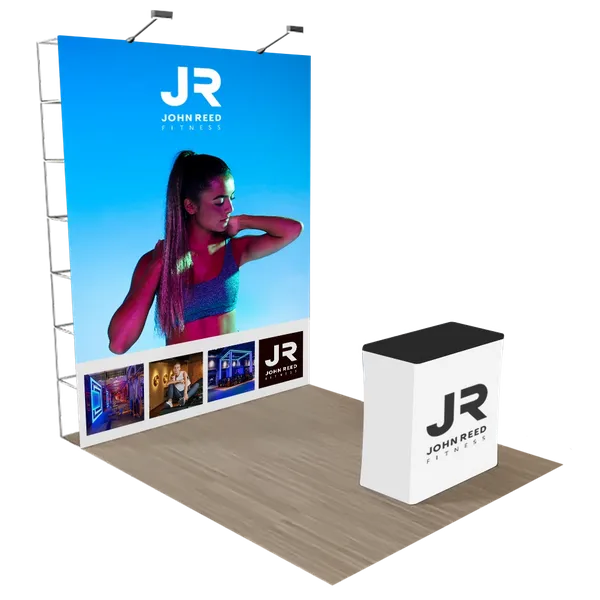 2,4 m x 2,4 m Gerades Pop-Up-Display - Imprint Now - DE