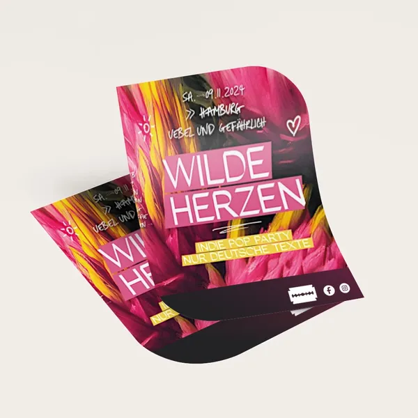 Flyer mit Individueller Form