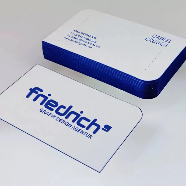 Visitenkarten mit Lackierten Kanten