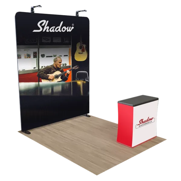 Individuelles Zip-Up Messedisplay Aluminiumrahmen 2,4 x 2,4 m - Imprint Now - DE