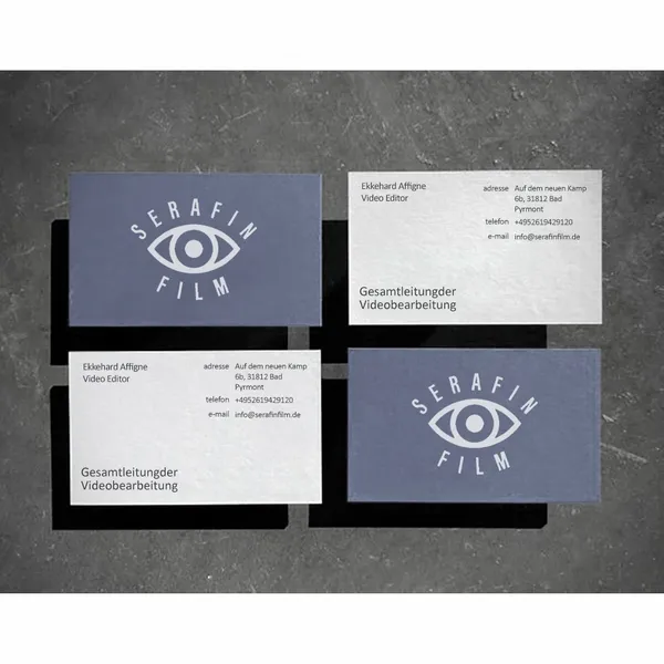 Rechteckige Visitenkarte