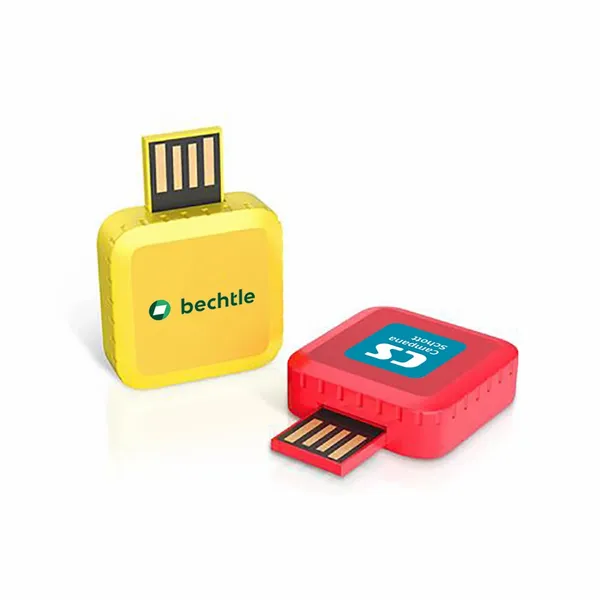 Drehender USB-Stick Square 360 - Imprint Now - DE