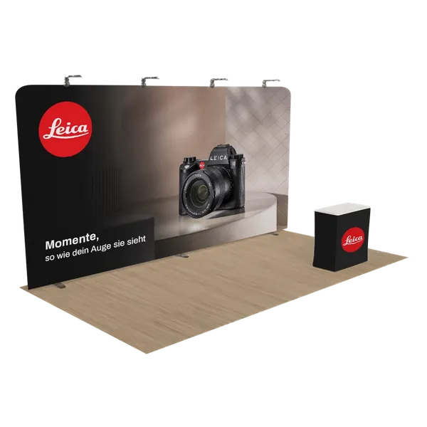 Individuelles Zip-Up Messedisplay 6,1 x 3,1 m - Imprint Now - DE