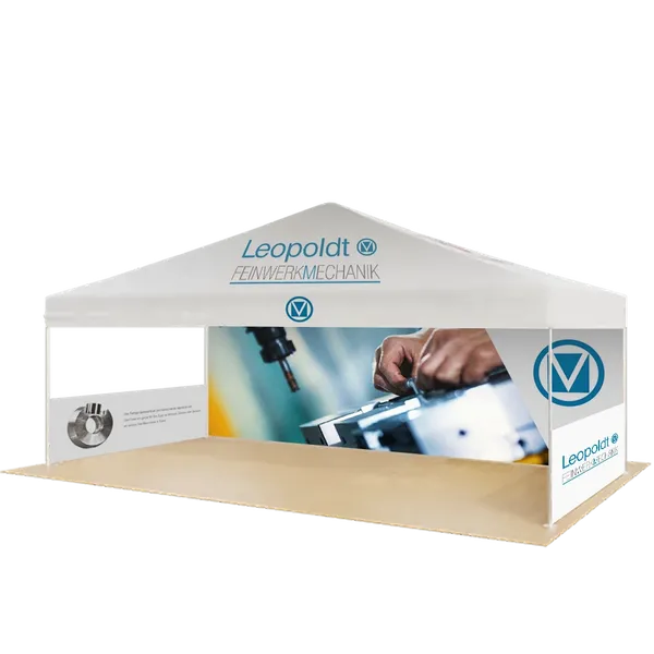 Individuelles Outdoor Messe Displays Heavy Duty 6,1 m x 3 m - Imprint Now - DE