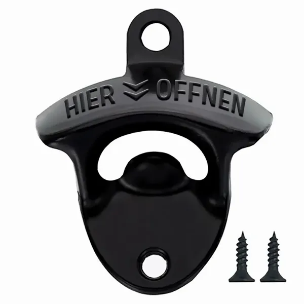 Schwarzer Flaschenöffner - Imprint Now - DE