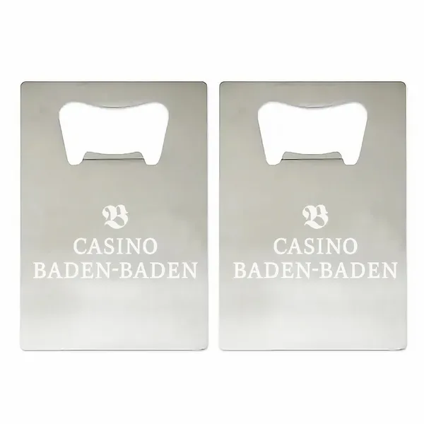 Standard-Flaschenöffner in Kartenform - Imprint Now - DE