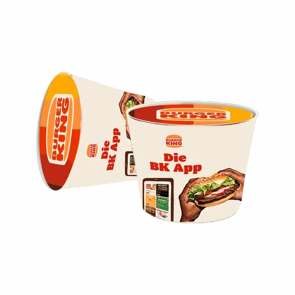 Cubo de Comida de Papel - Imprint Now - ES