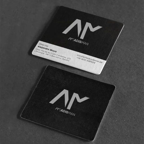 Tarjeta de Visita de Esquina Cuadrada Redondeada