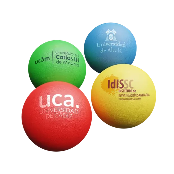 Pelota Antiestrés Redonda de PU Esponjoso