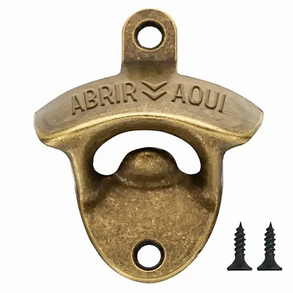 Abridor de Botellas de Pared de Latón - Imprint Now - ES