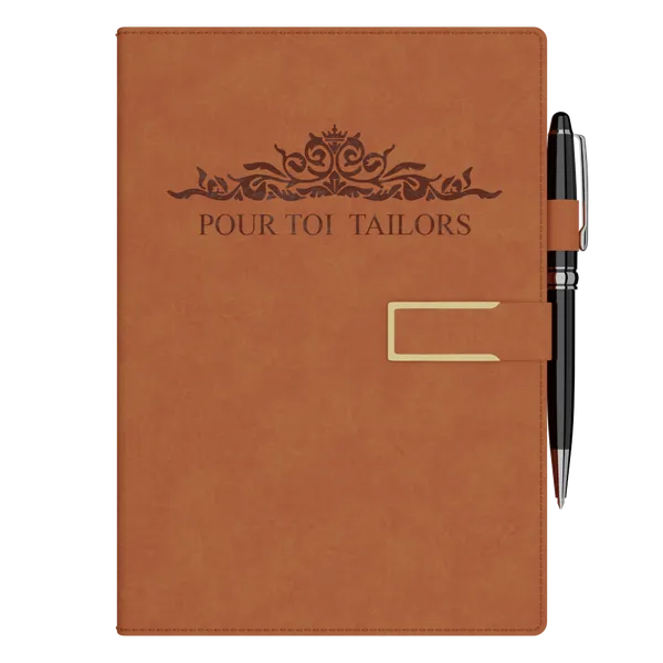 Leren Notitieboek met Pen
