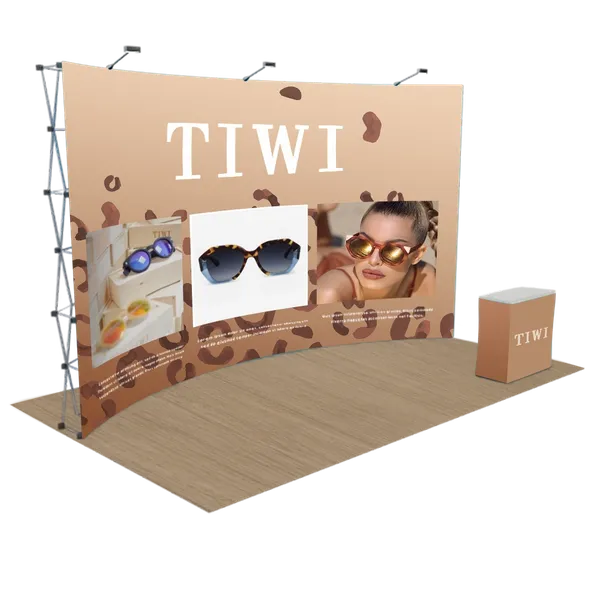 Expositor Pop Up Curvo Personalizado 6,1 m x 3 m - Imprint Now - ES