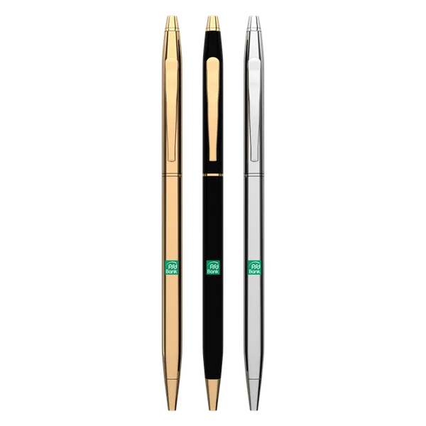 Gold Slim Metall-Kugelschreiber