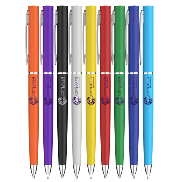 Glatter Kunststoff-Kugelschreiber