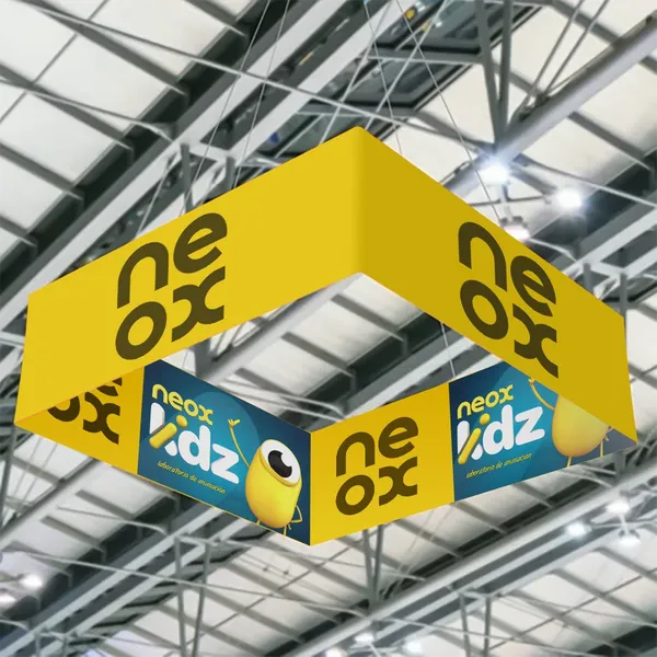 Carteles Colgantes para Ferias Personalizados - Cuadrados - Imprint Now - ES