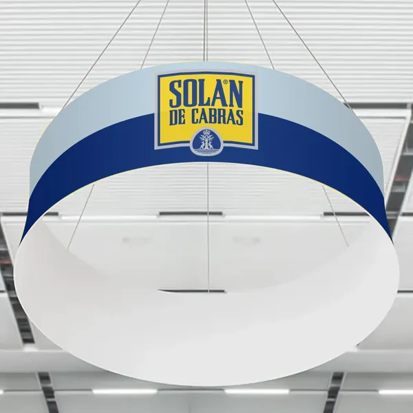 Carteles Colgantes Personalizados para Ferias - Círculo - Imprint Now - ES