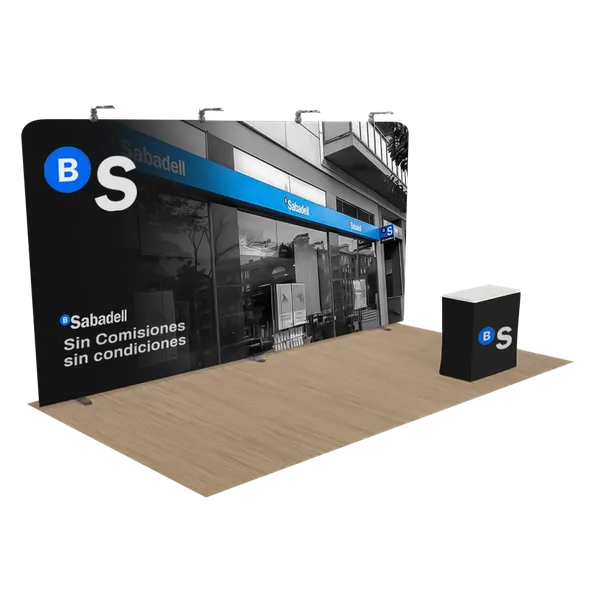 Expositor de Cremallera Personalizado 6,1 x 3 m - Imprint Now - ES