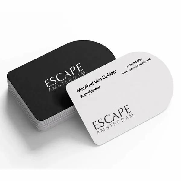 Visitekaartje met Halve Cirkel