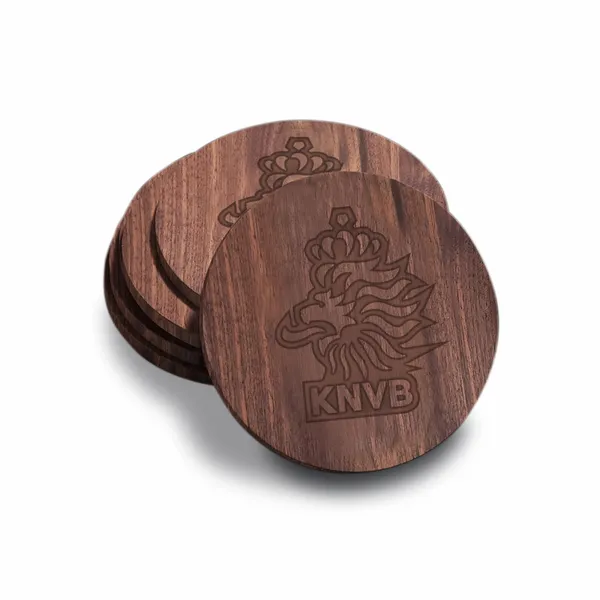 Custom handgemaakte walnoot onderzetter