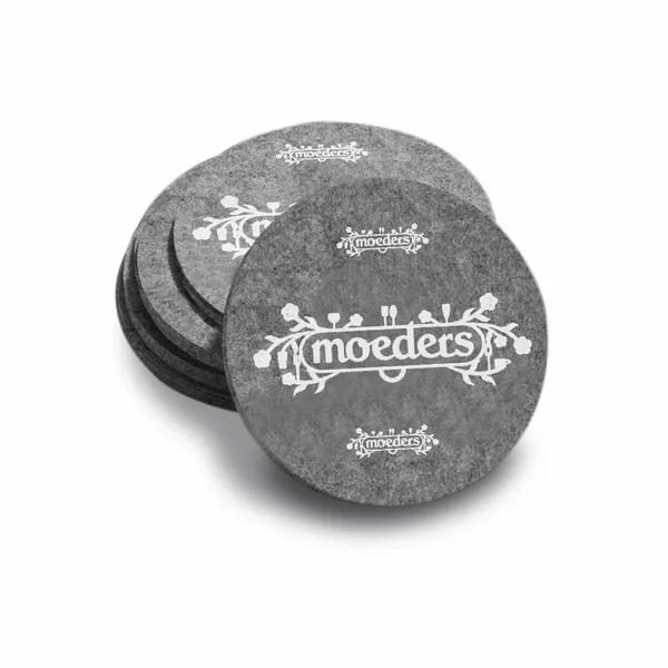 Absorberende onderzetter van vilt