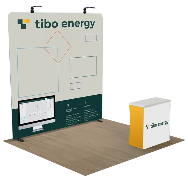 3 m x 2,4 m Recht Zip Up Scherm - Imprint Now - NL