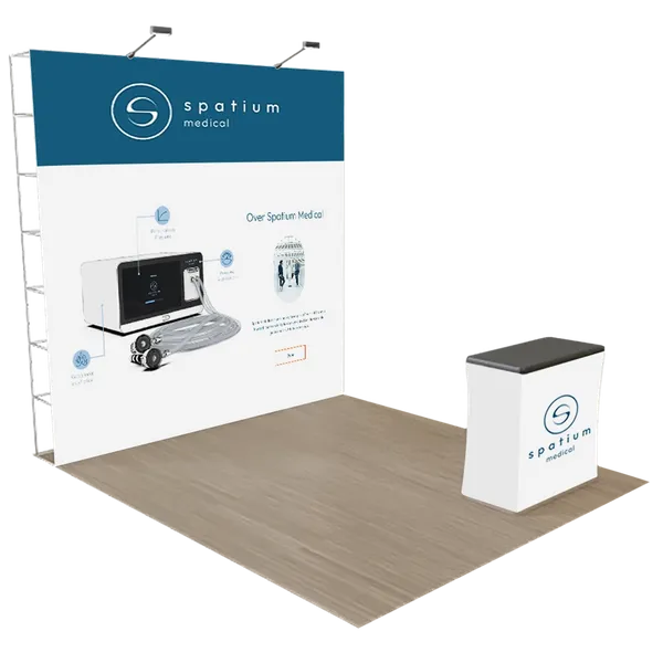 Pop Up Vakbeursdisplay Portable 3 m x 3 m - Imprint Now - NL