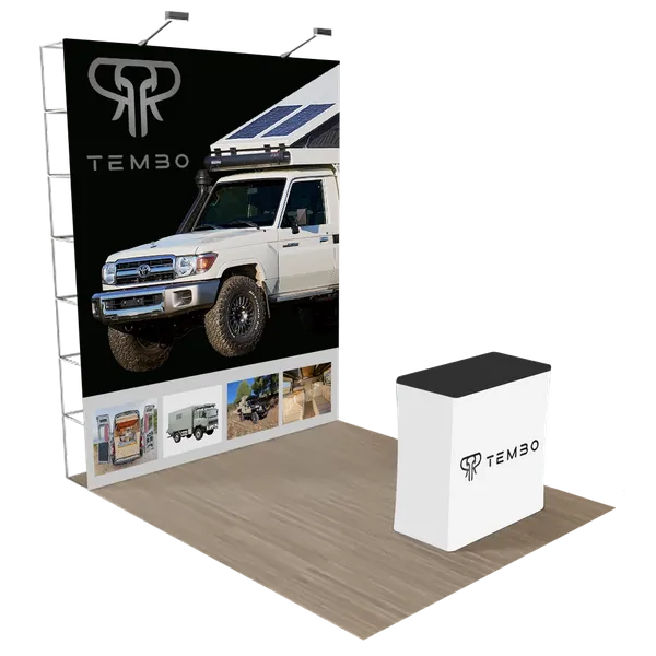 Pop-up Vakbeursdisplay op Maat 2,4 m x 2,4 m - Imprint Now - NL