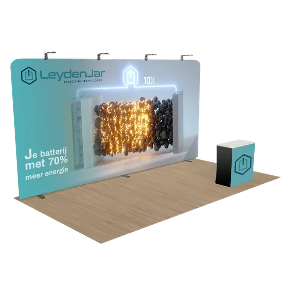 6,1 m x 3 m Recht Zip Up Scherm - Imprint Now - NL