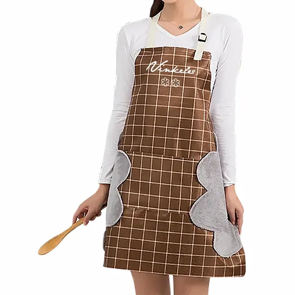 Gestreept Geruit Schort om Handen af te Vegen - Imprint Now - NL