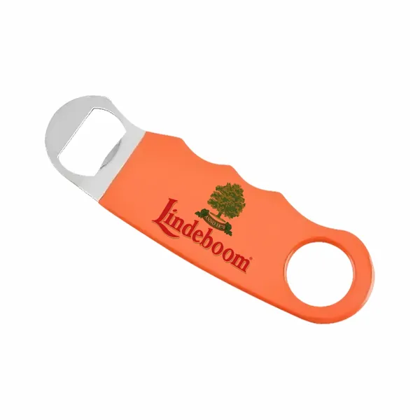 Oranje Handgreep Platte Flesopener - Imprint Now - NL