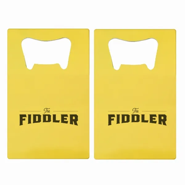 Bedrukte eenvoudige kaart flesopener - Imprint Now - NL