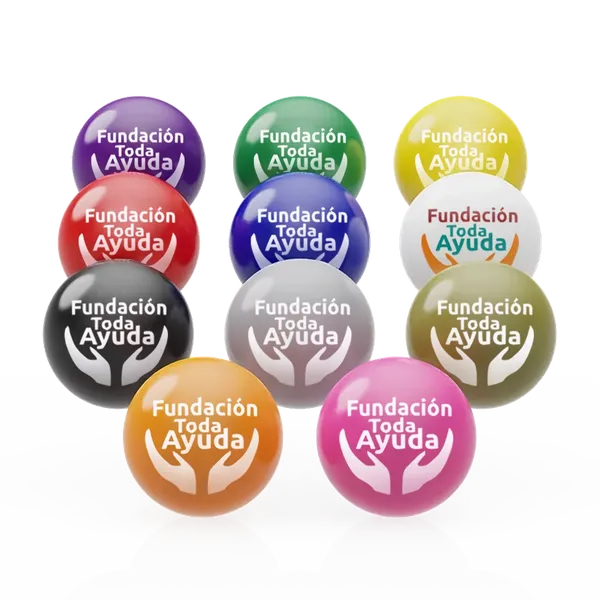 Pelota Antiestrés Redonda de Esponja Brillante