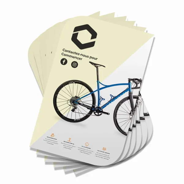 Flyers en forme de feuille