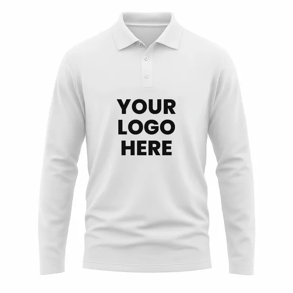 Full Color Sublimated Long Sleeve Polo - Custom Tees Today