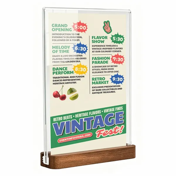 Sapele Wood Desktop Display - Stealth Pins