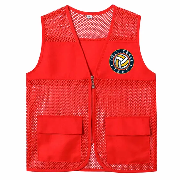 Breathable Mesh Vests with Zippers - Custom Tees Today