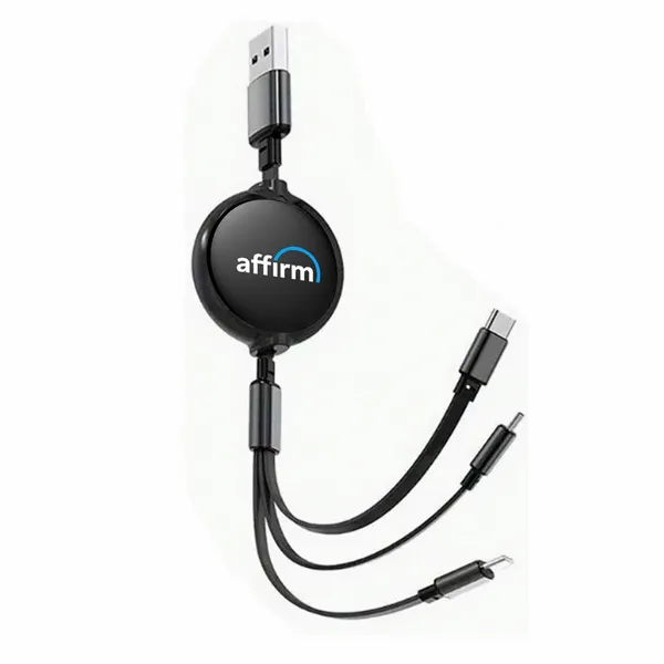 Soft Silicone 3-in-1 Charging Cables