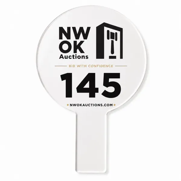 Acrylic Auction Paddles