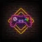 Gamer Joystick Neon Sign - Custom Pro Prints