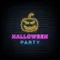 Halloween Party Neon Sign with Pumpkin - Custom Shoe Charm