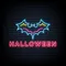 Halloween Neon Sign with Bat - Custom Pro Prints