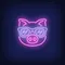 Cute Cartoon Pink Pig Sunglasses Neon Sign - Custom Tees Today