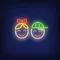 Smiling Girl Boy Faces Neon Sign - Custom Pro Prints