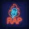 Rap Microphone Flame Neon Sign - Custom Pro Prints